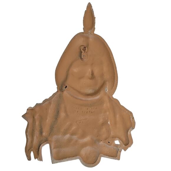 Sexton Vintage Made in USA Native American Indian Wall Art w/Feather Accent WJ - Picture 5 of 7